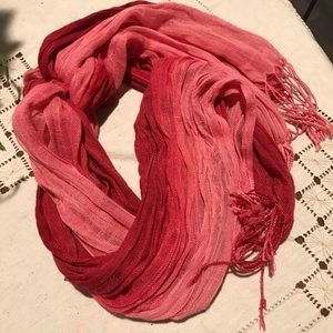 Peach summer scarf